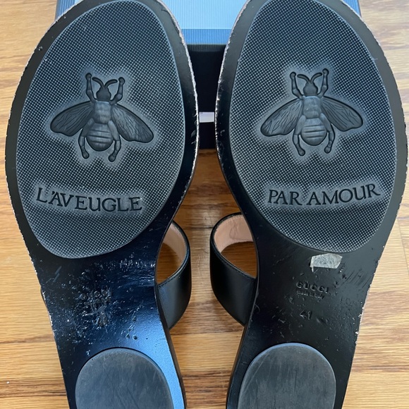 Gucci Leather thong sandal with Double G in size 41 - Picture 6 of 13